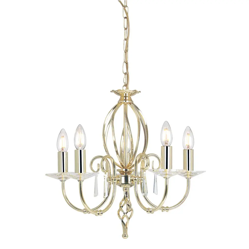 Lustre Aegean 5 lumières — Lustres Elstead Lighting