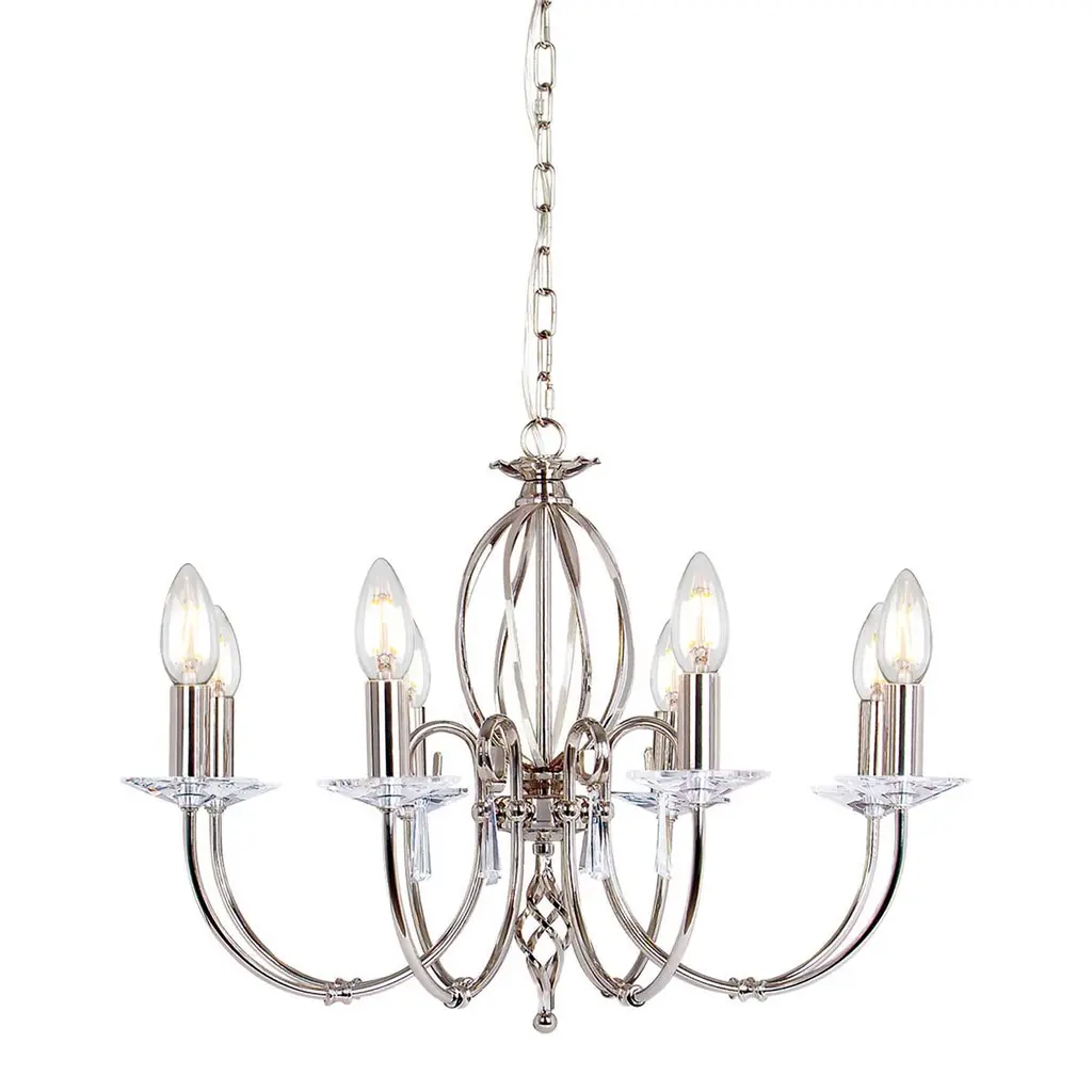 Lustre Aegean 8 lumières — Lustres Elstead Lighting