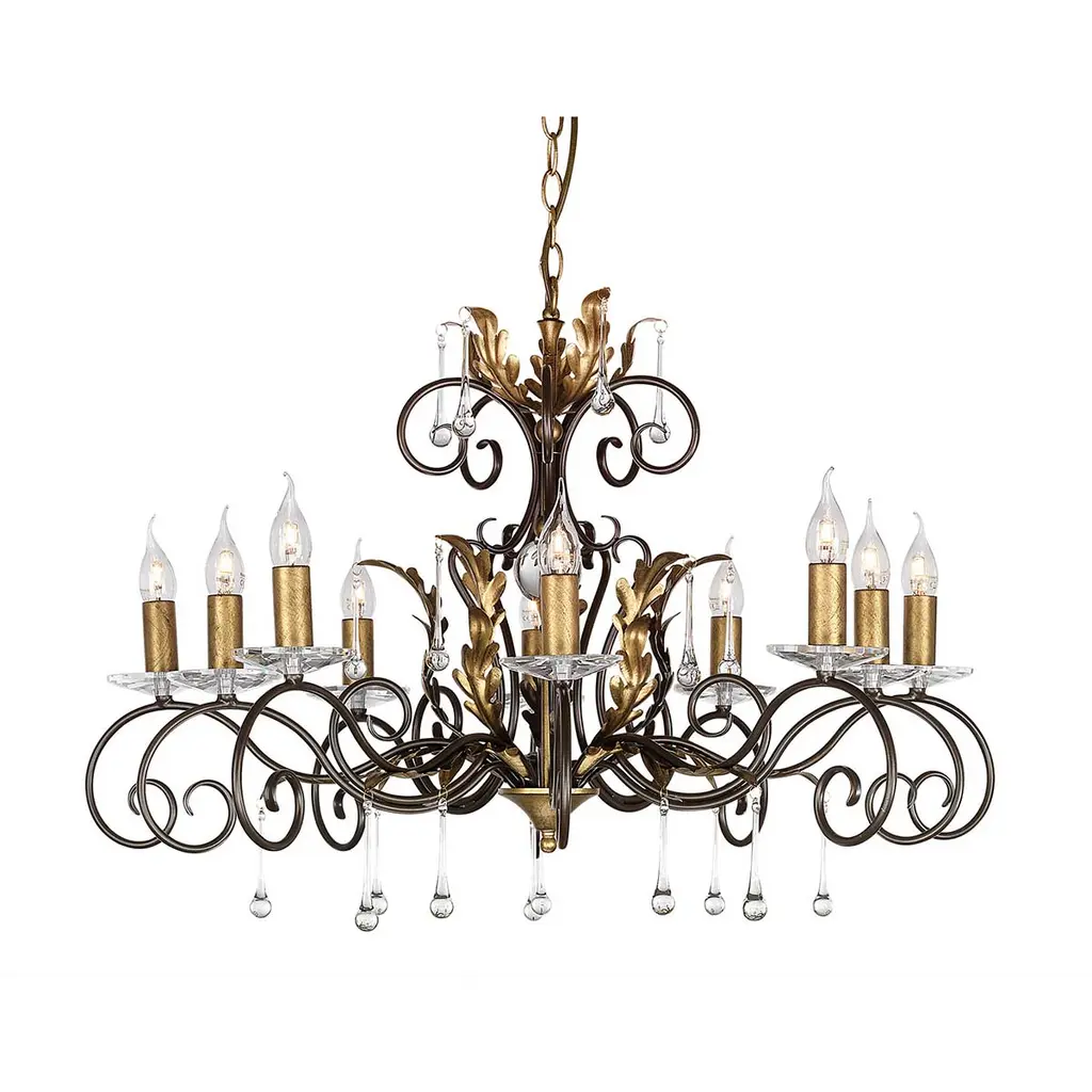 Lustre Amarilli 10 lumières — Lustres Elstead Lighting