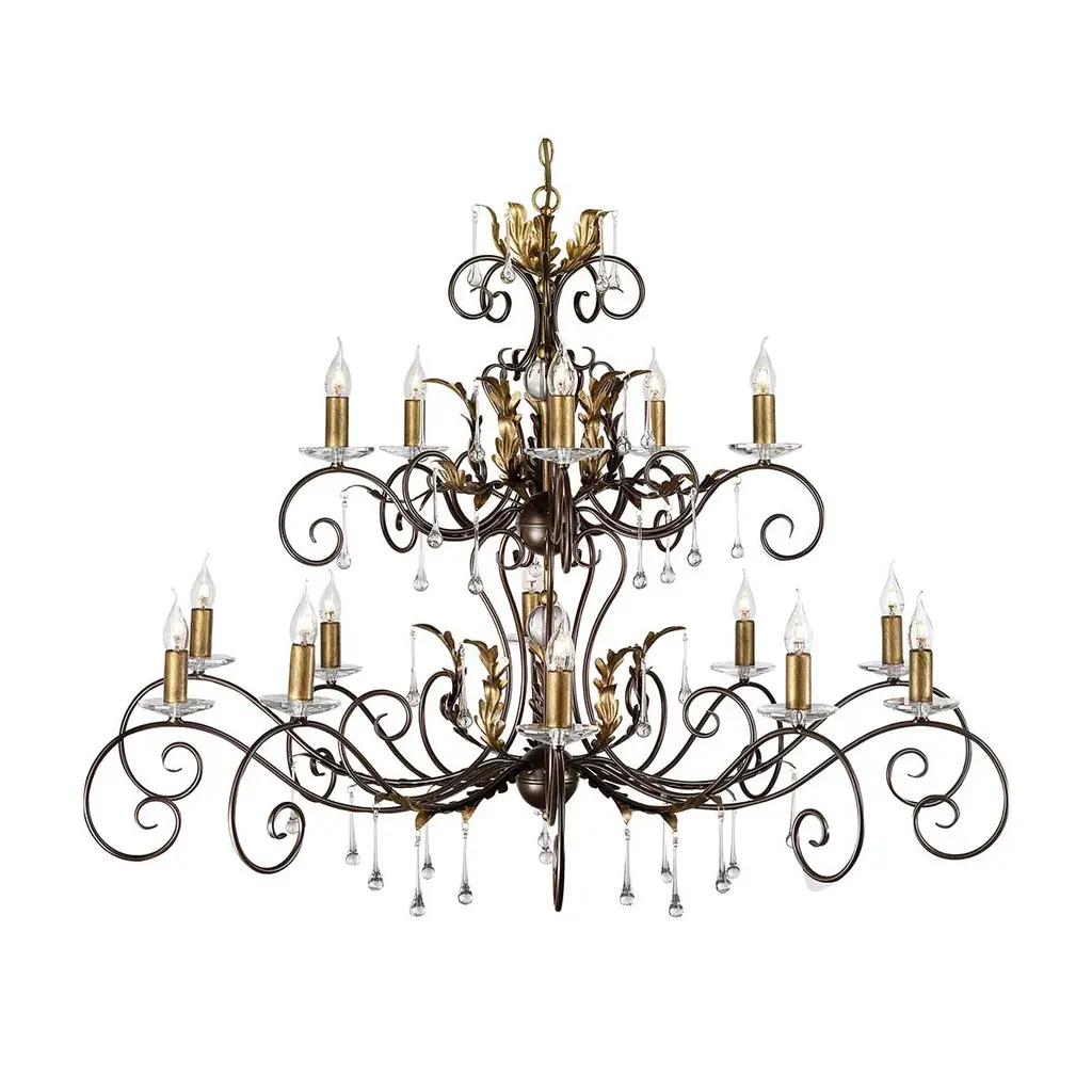 Lustre Amarilli 15 lumières — Lustres Elstead Lighting