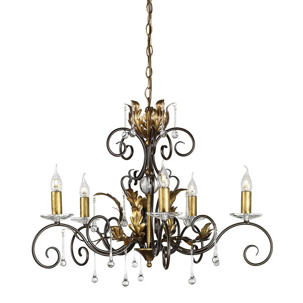 Lustre Amarilli 5 lumières — Lustres Elstead Lighting