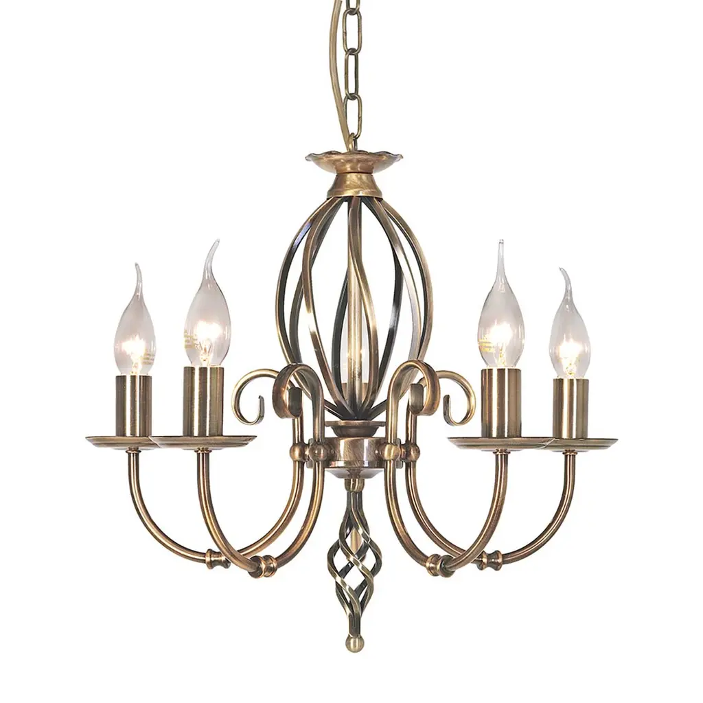 Lustre Artisan 5 lumières — Lustres Elstead Lighting