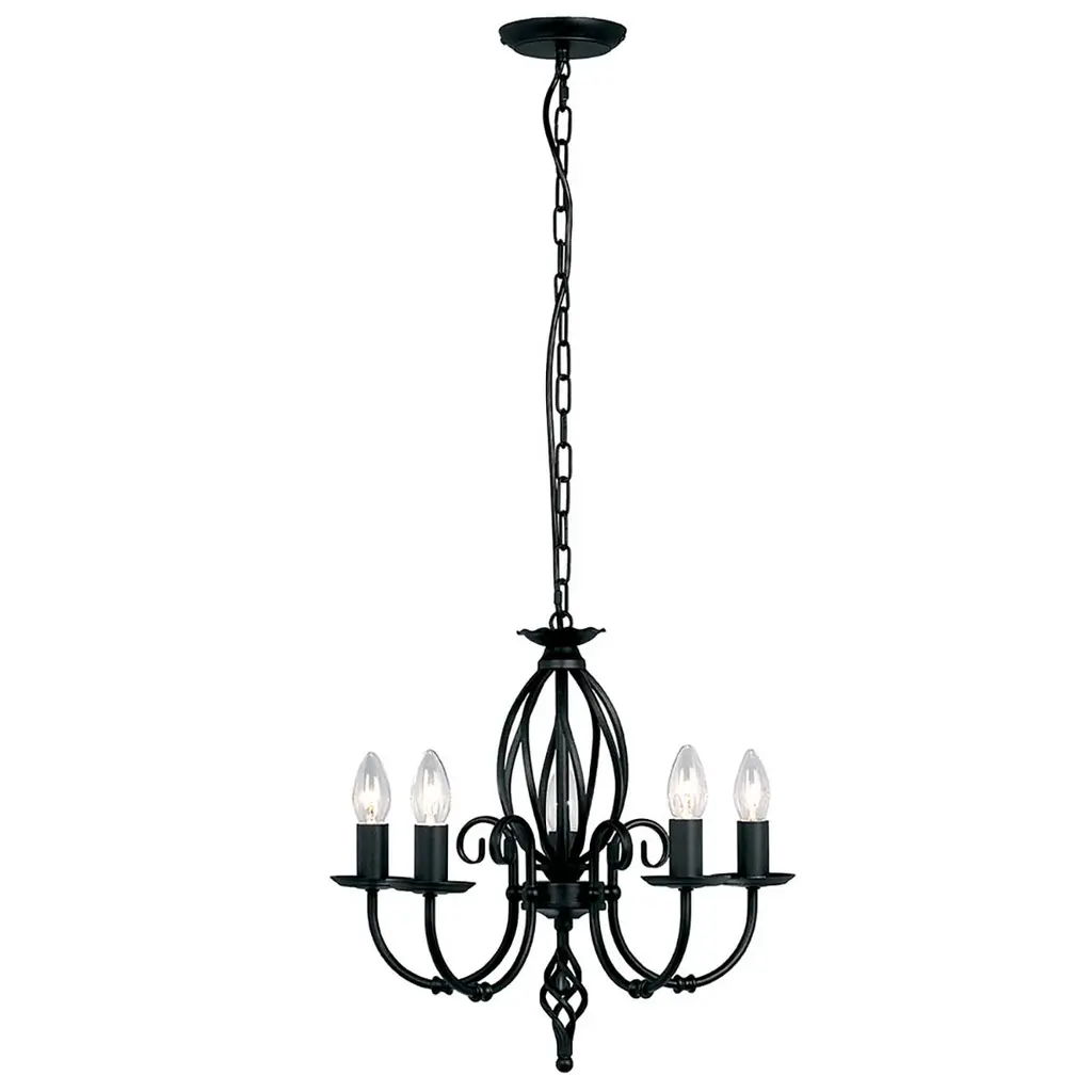 Lustre Artisan 5 lumières — Lustres Elstead Lighting