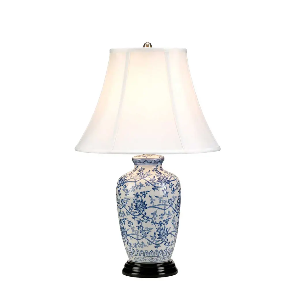 Lampe à poser Blue Ginger Jar — Lampes à poser Elstead Lighting