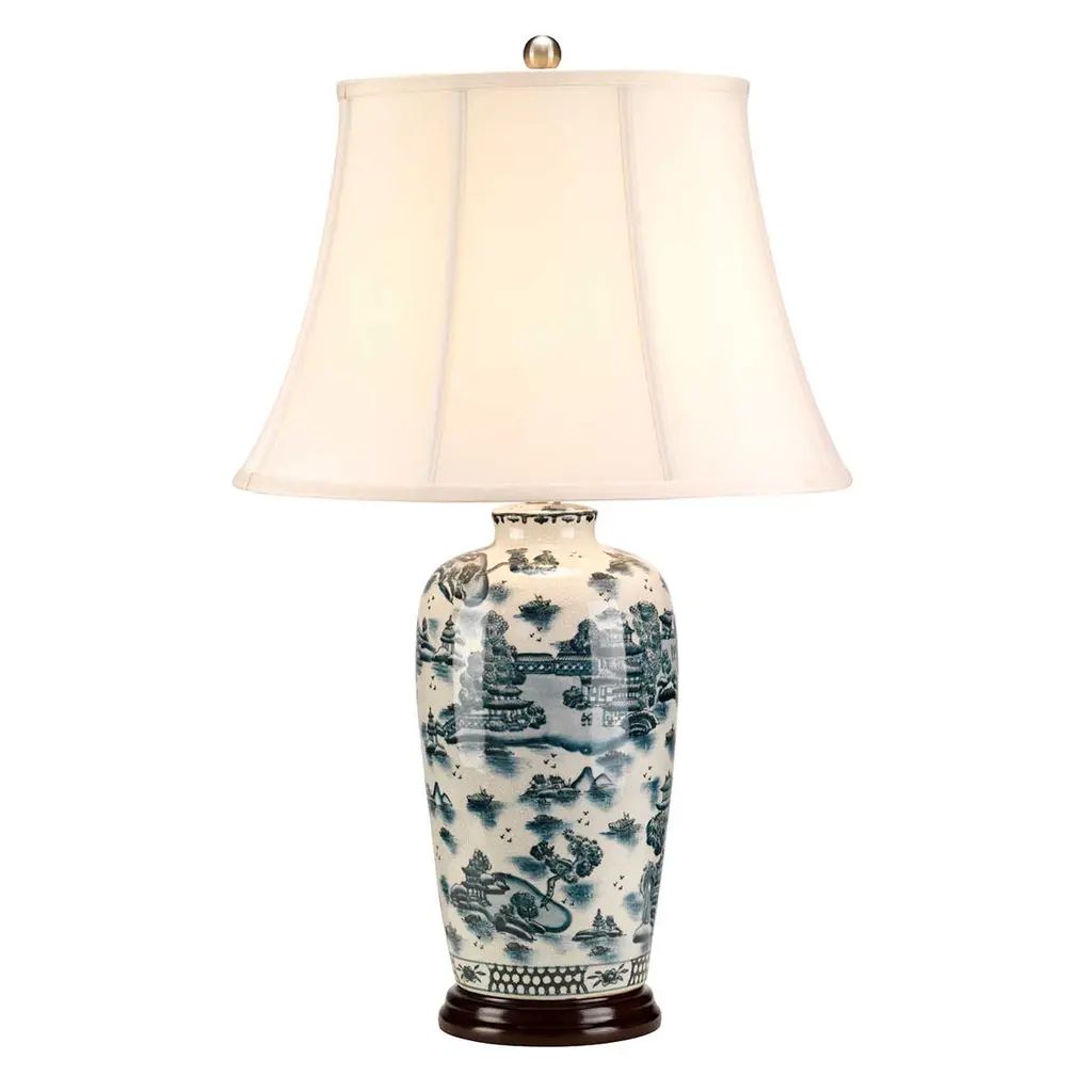 Lampe à poser Blue Traditional — Lampes à poser Elstead Lighting