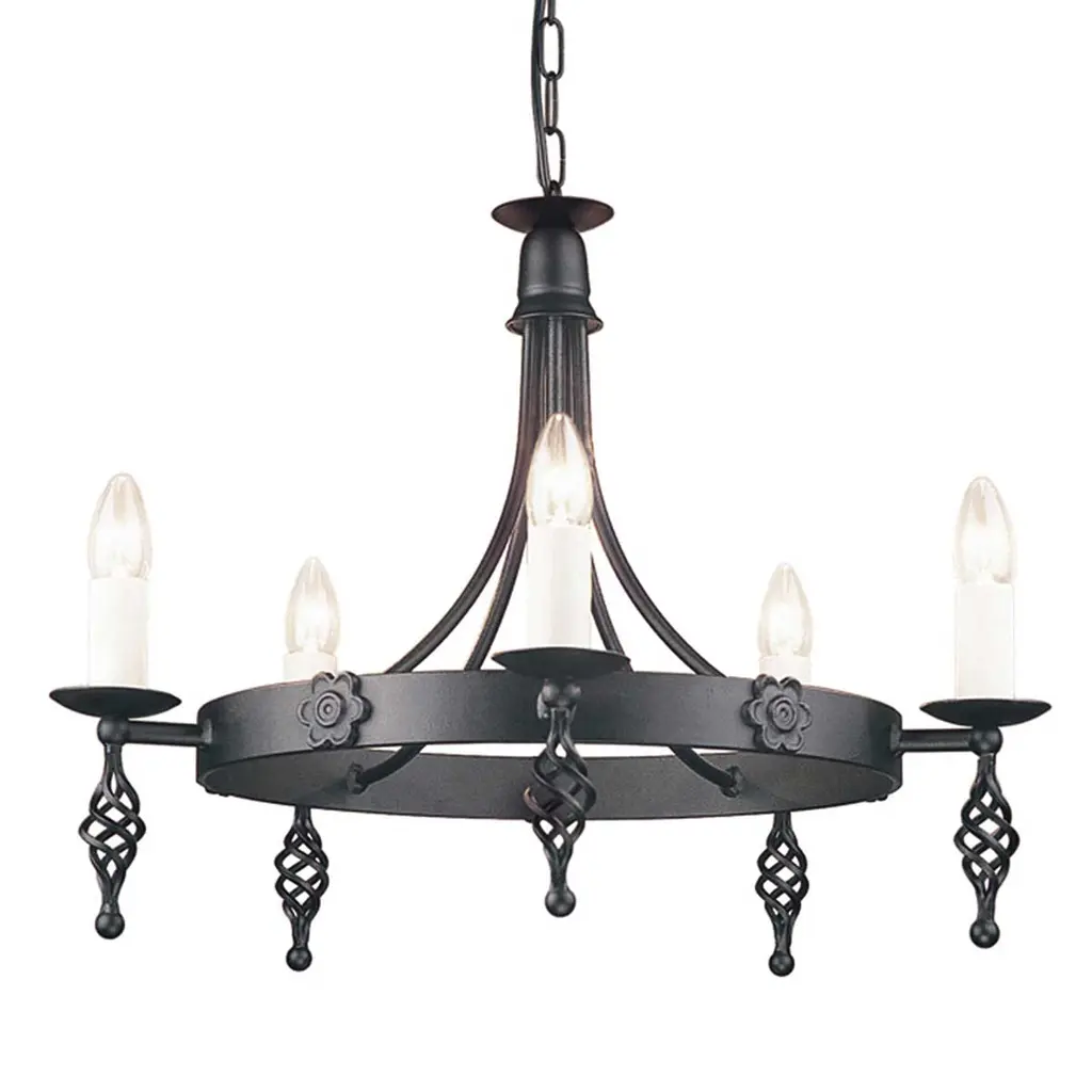Lustre Belfry 5 lumières — Lustres Elstead Lighting
