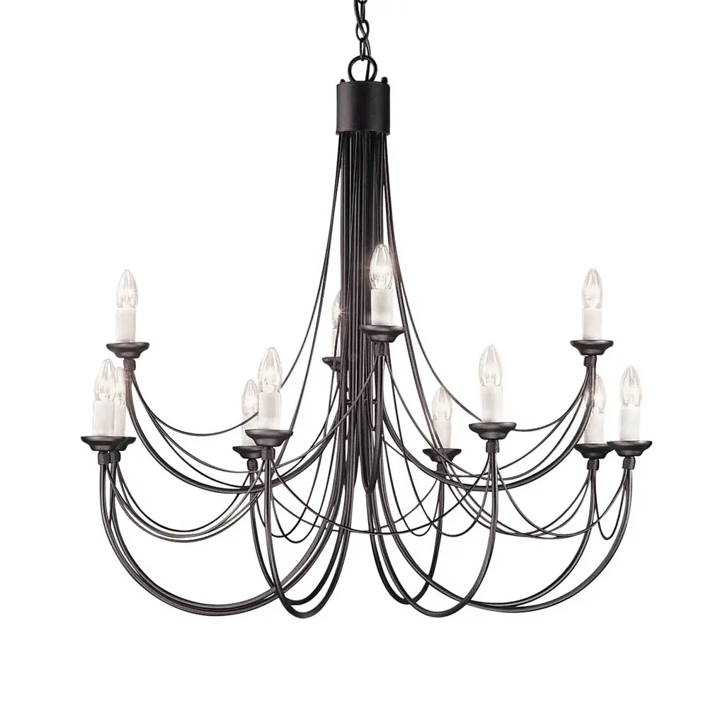 Lustre Carisbrooke 12 lumières — Lustres Elstead Lighting