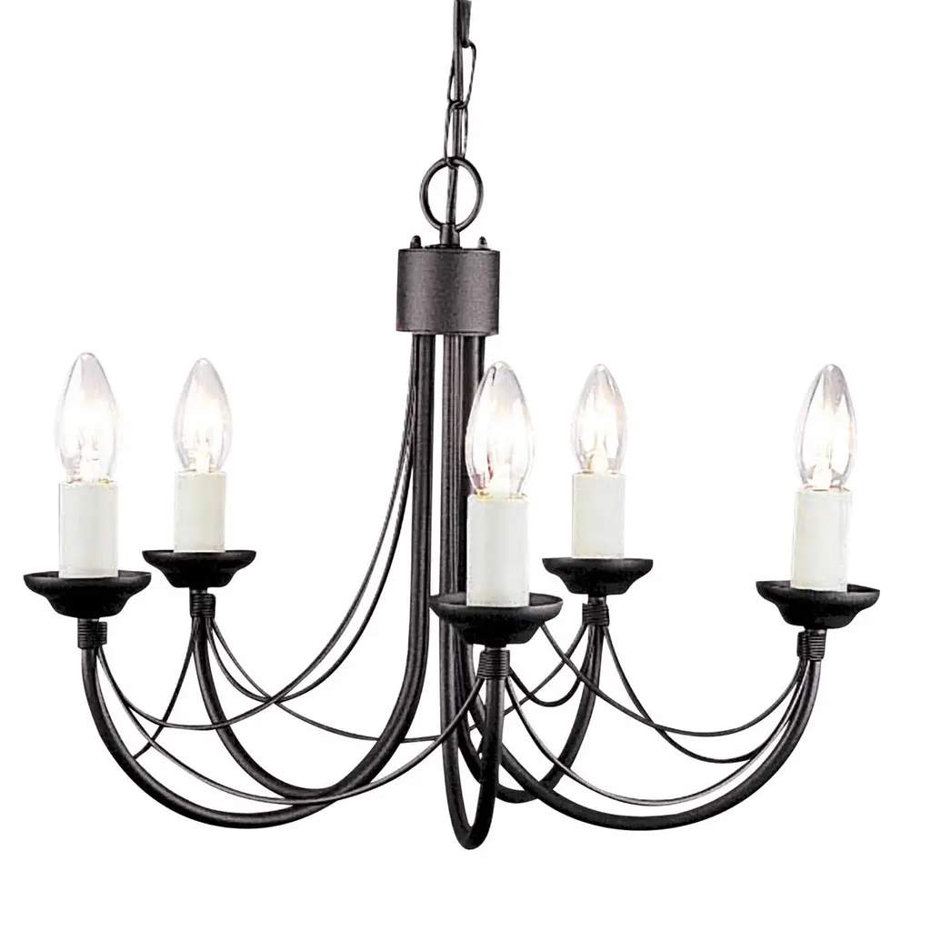 Lustre Carisbrooke 5 lumières — Lustres Elstead Lighting