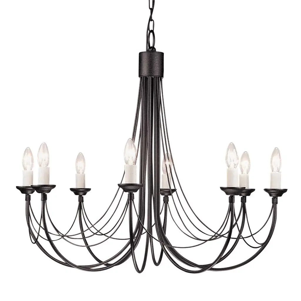 Lustre Carisbrooke 8 lumières — Lustres Elstead Lighting