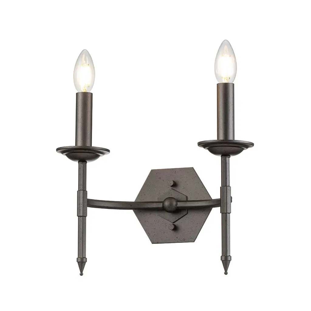 Applique Crown 2 lumières — Appliques murales Elstead Lighting