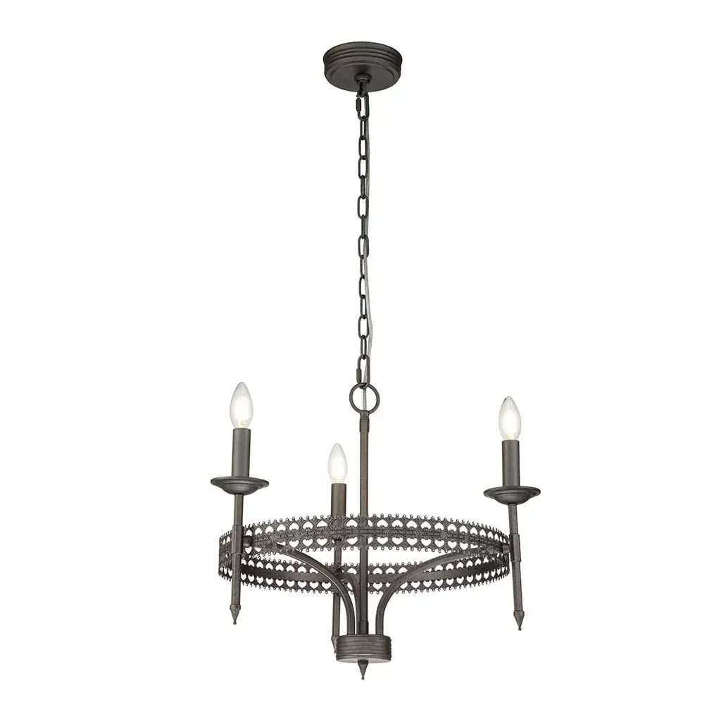 Lustre Crown 3 lumières — Lustres Elstead Lighting