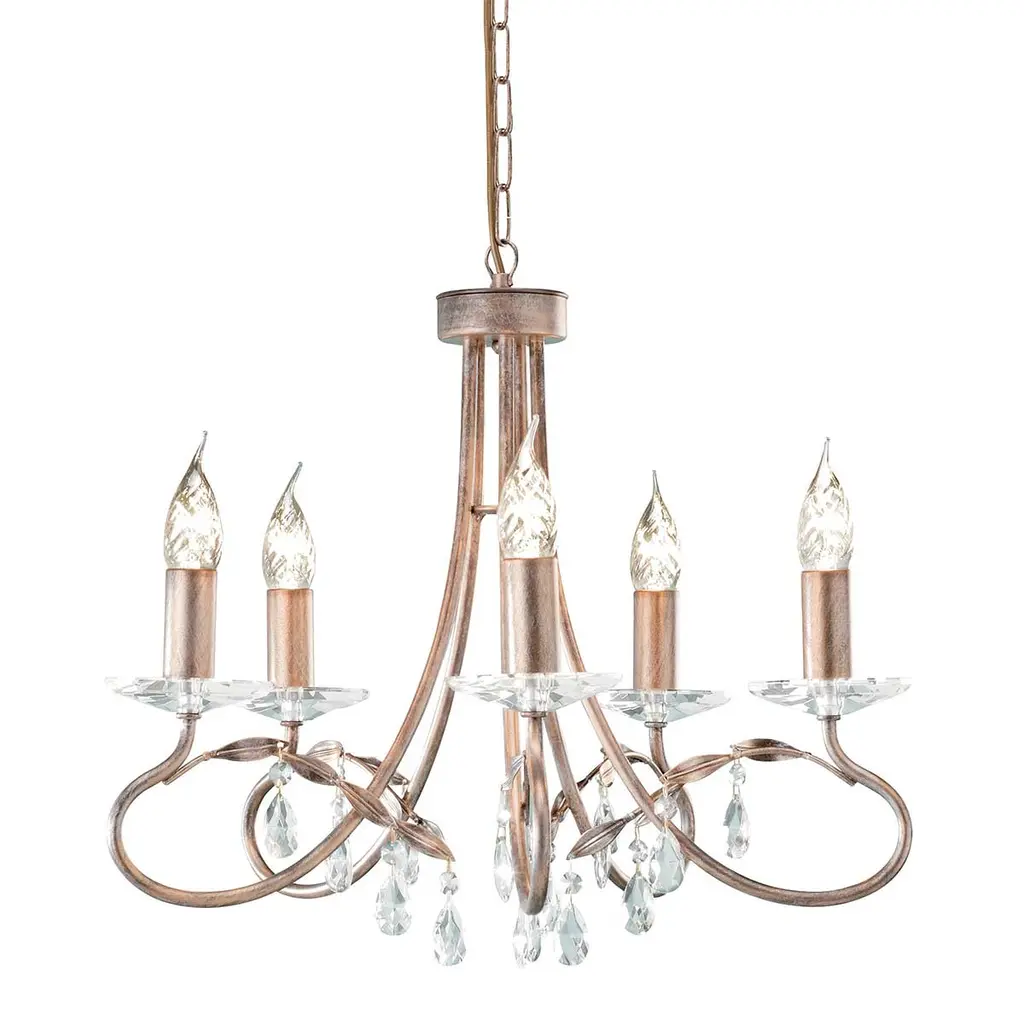 Lustre Christina 5 lumières — Lustres Elstead Lighting