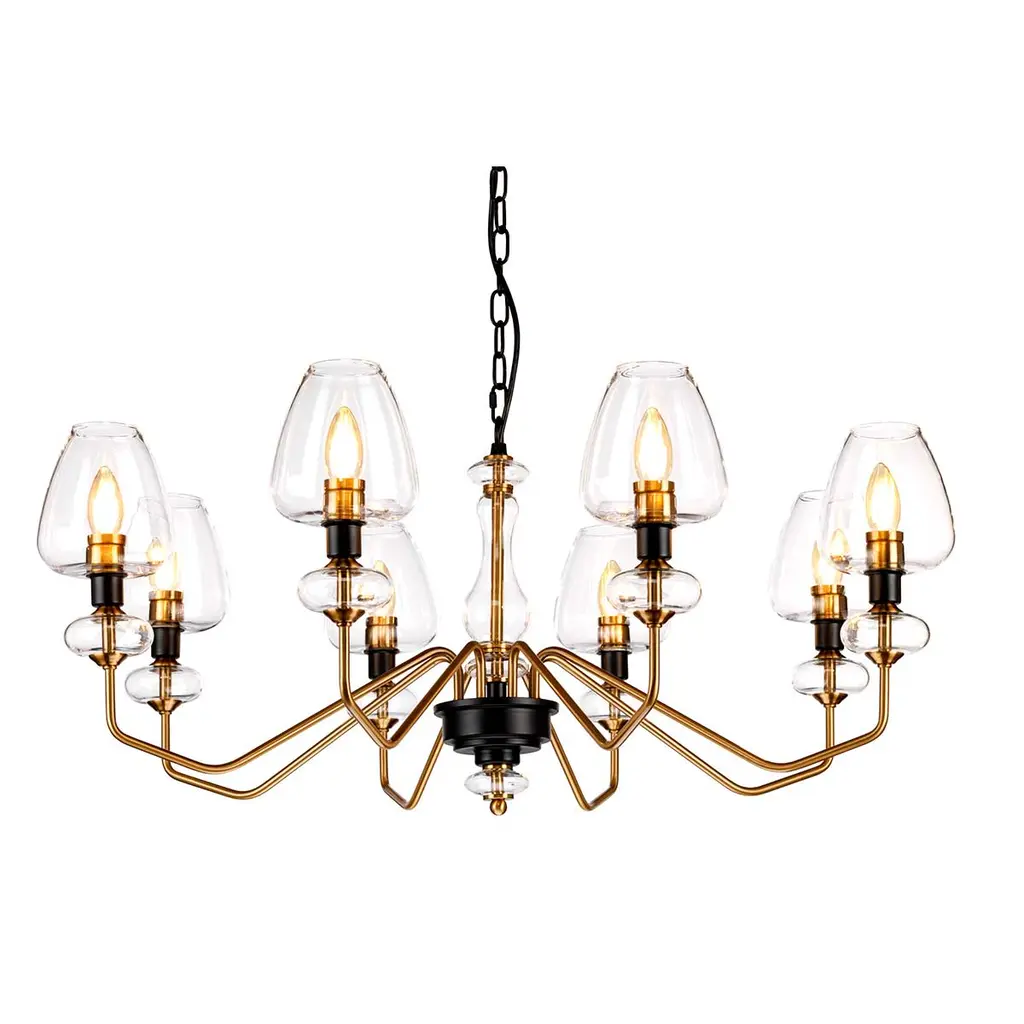 Lustre Armand 8 lumières — Lustres Elstead Lighting