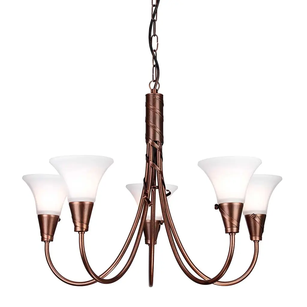 Lustre Emily 5 lumières — Lustres Elstead Lighting