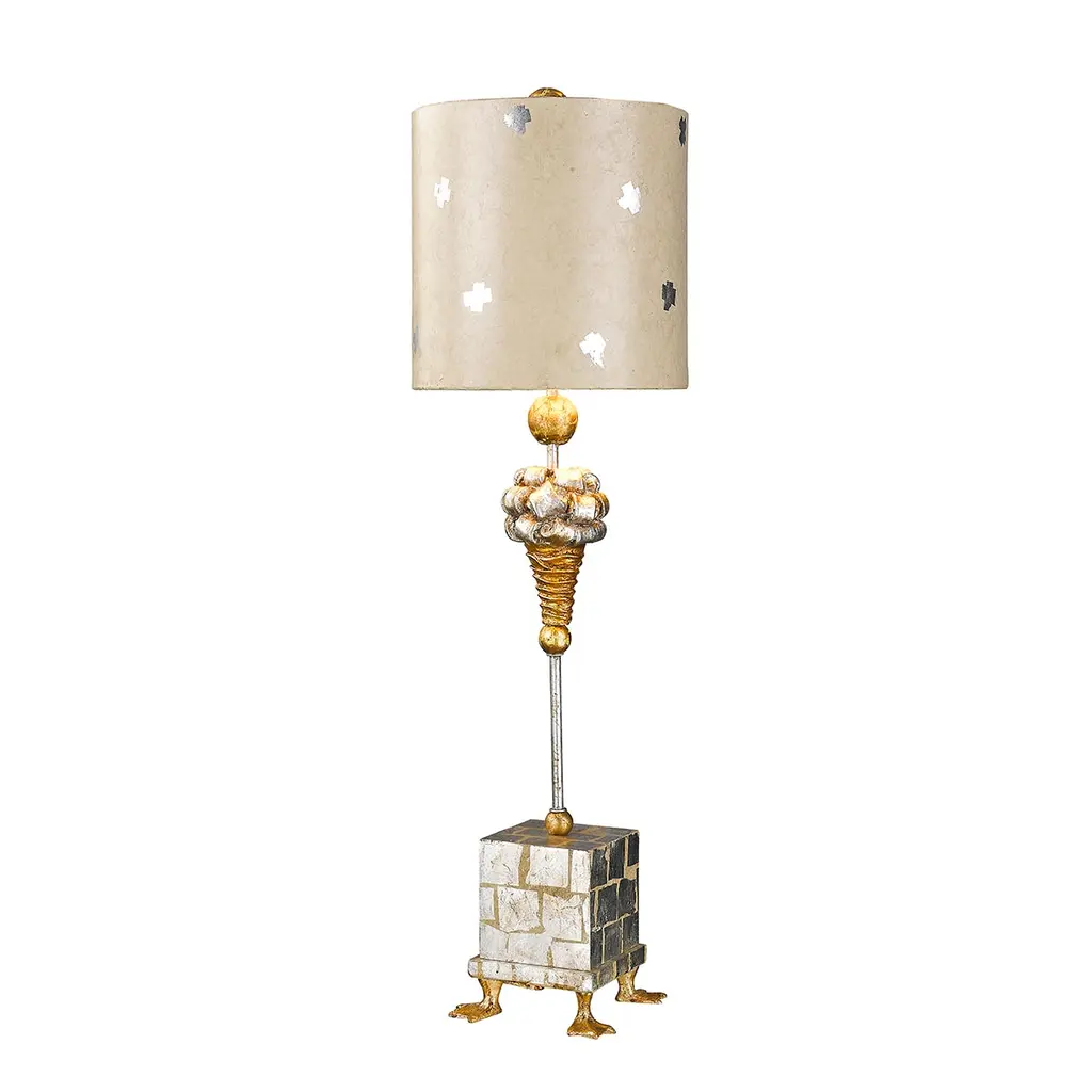 Lampe à poser Pompadour X — Lampes à poser Flambeau · Elstead