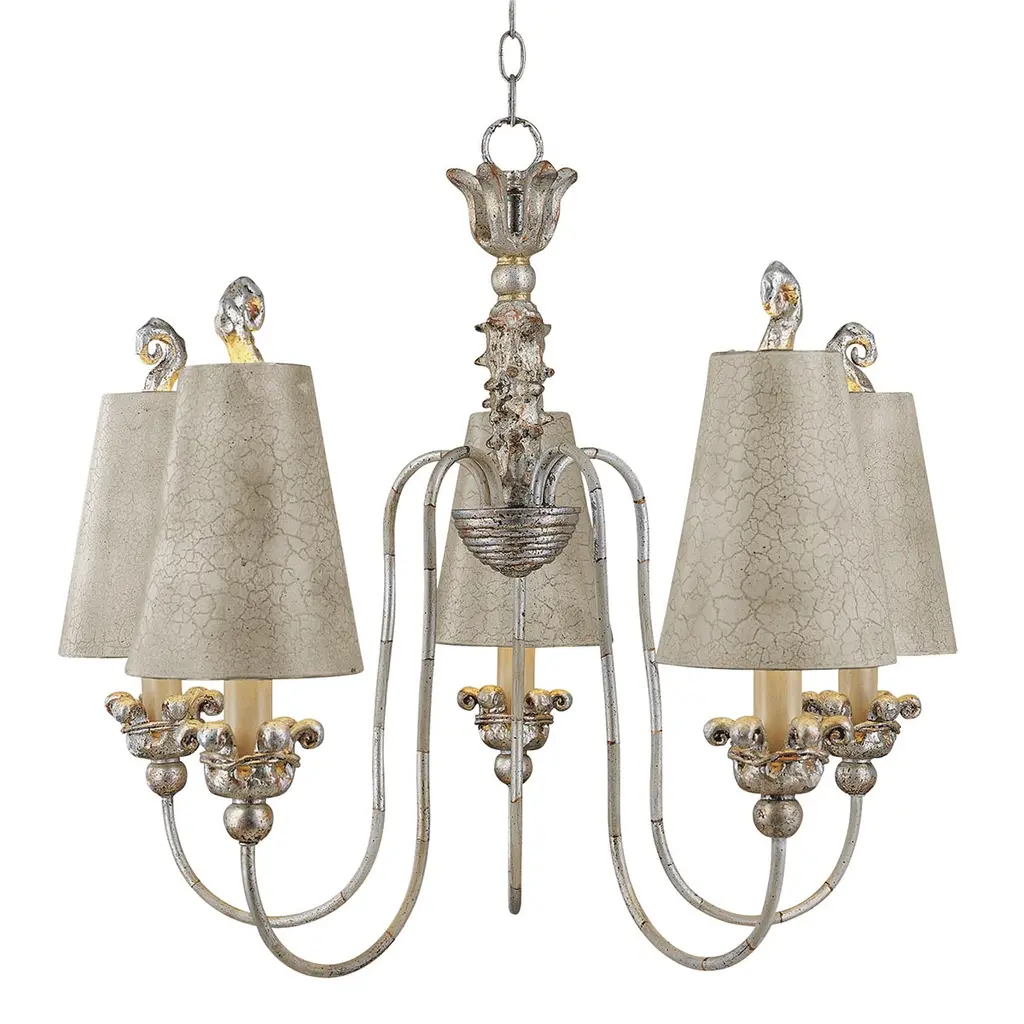 Lustre Remi 5 lumières — Lustres Flambeau · Elstead