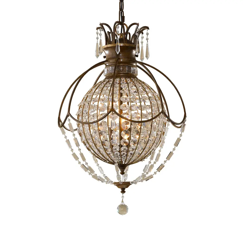 Lustre Bellini 3 lumières — Lustres Elstead Lighting
