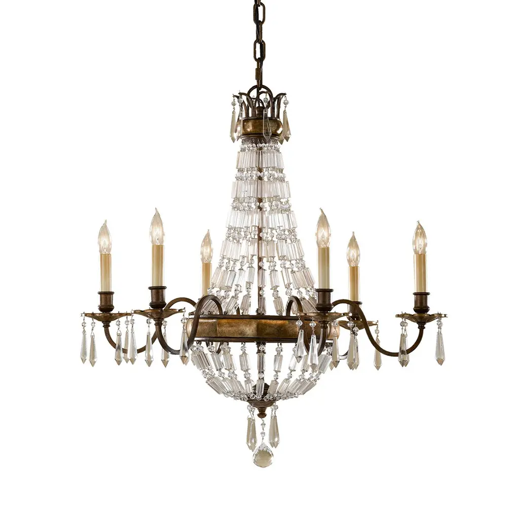 Lustre Bellini 6 lumières — Lustres Elstead Lighting