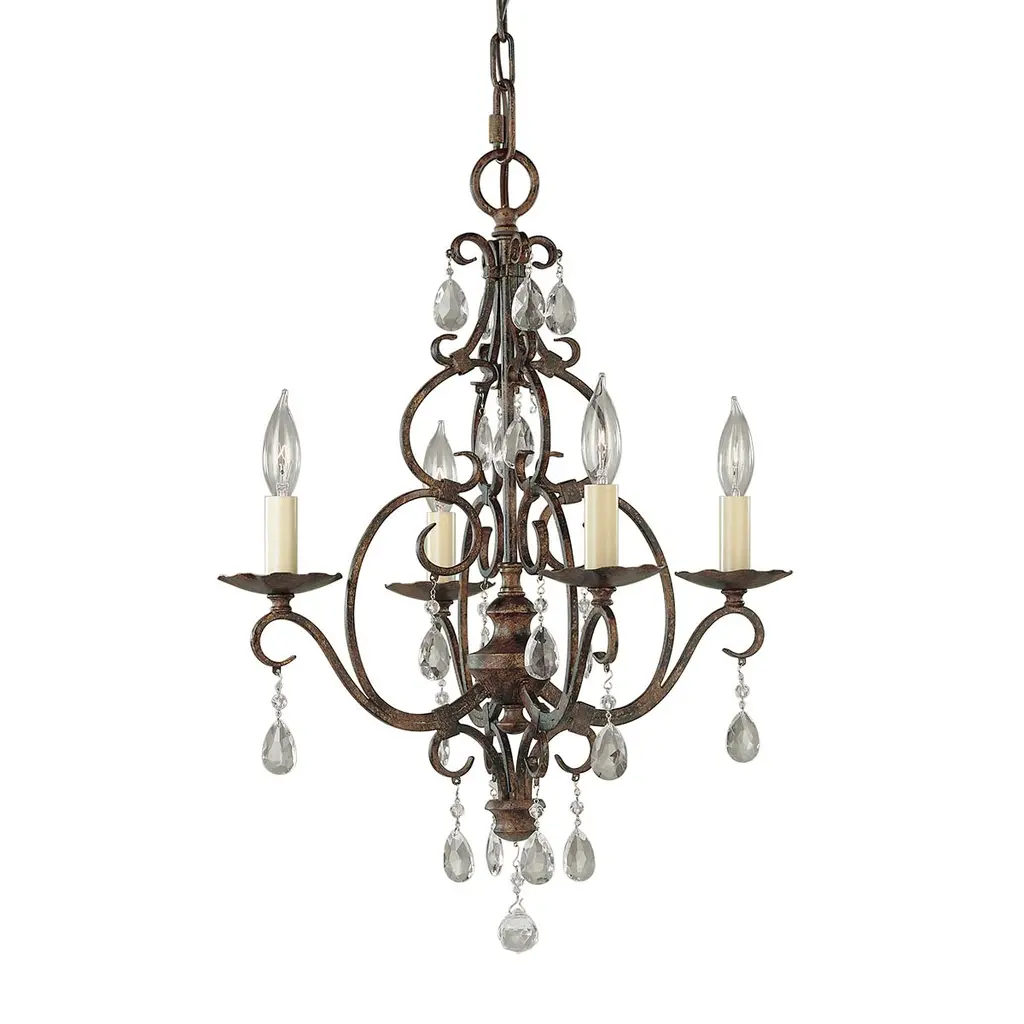 Lustre Chateau 4 lumières — Lustres Elstead Lighting