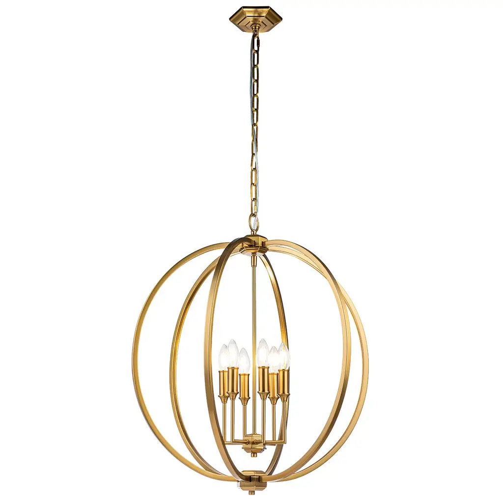 Suspension Corinne 6 lumières — Suspensions Elstead Lighting