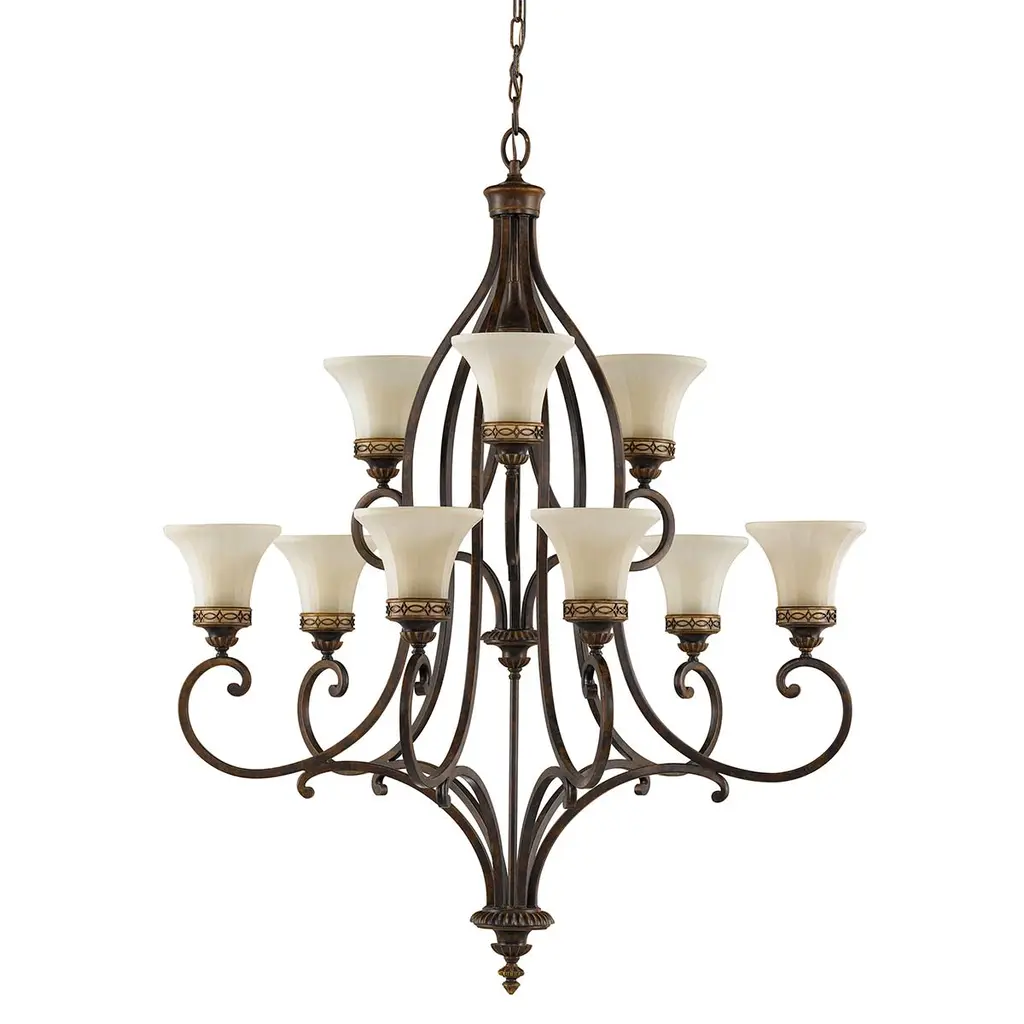 Lustre Drawing Room 9 lumières — Lustres Elstead Lighting