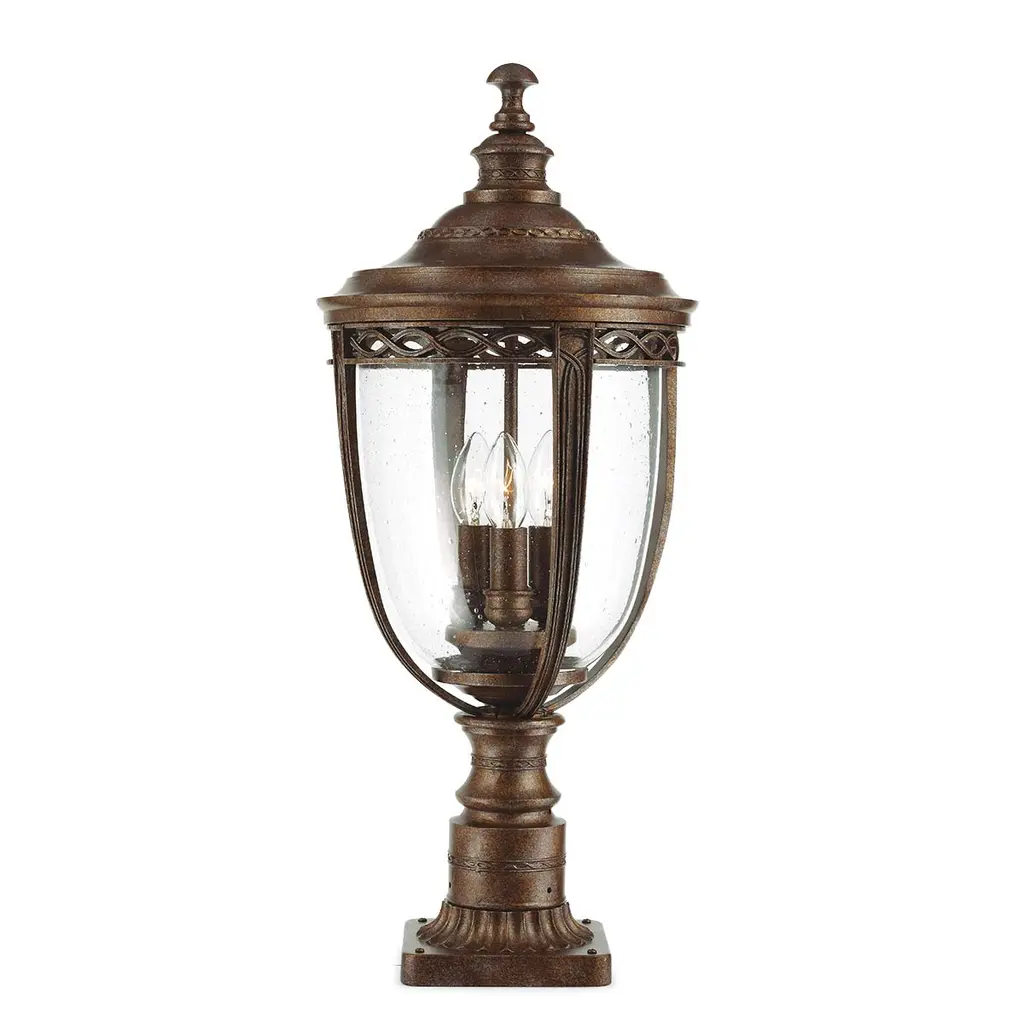 Borne lumineuse English Bridle 3 lumières — Bornes lumineuses Elstead Lighting