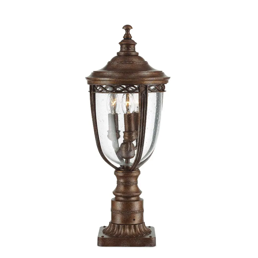 Borne lumineuse English Bridle 3 lumières — Bornes lumineuses Elstead Lighting