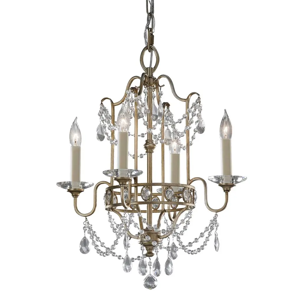 Lustre Gianna 4 lumières — Lustres Elstead Lighting