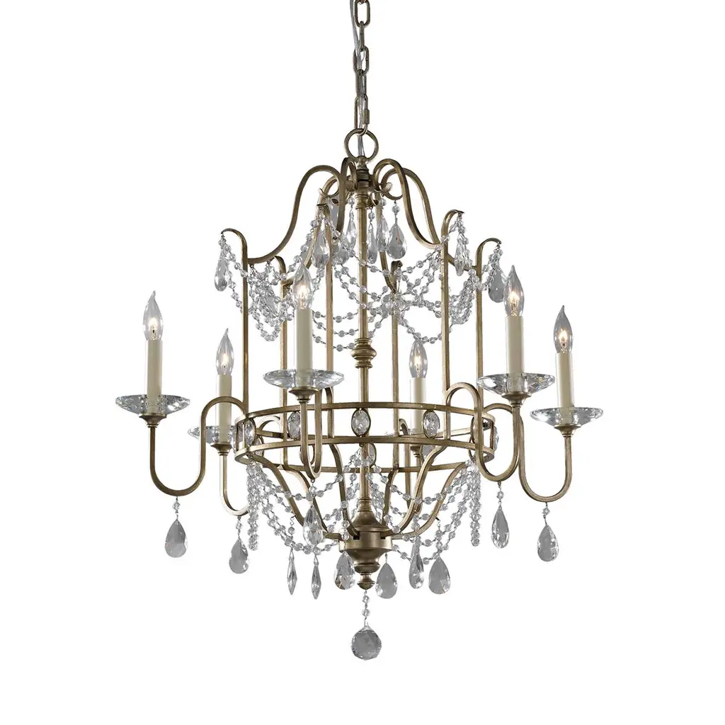 Lustre Gianna 6 lumières — Lustres Elstead Lighting
