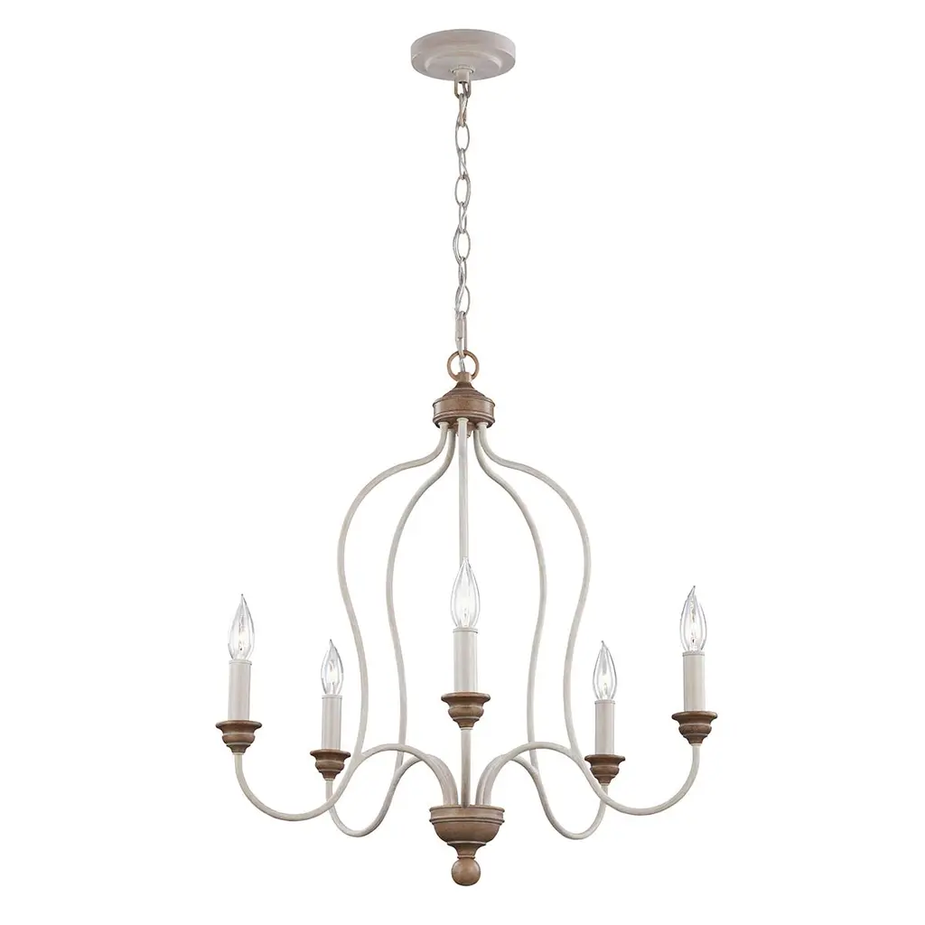 Lustre Hartsville 5 lumières — Lustres Elstead Lighting