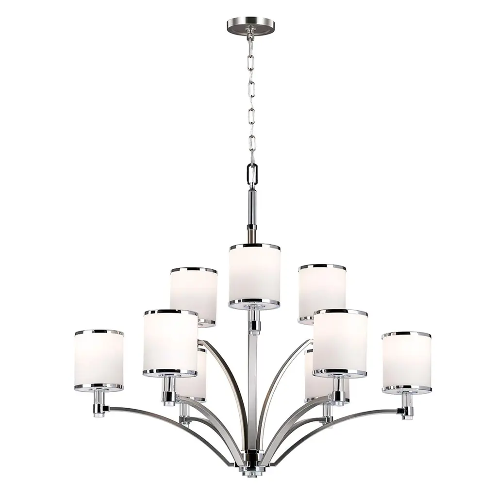 Lustre Prospect Park 9 lumières — Lustres Elstead Lighting