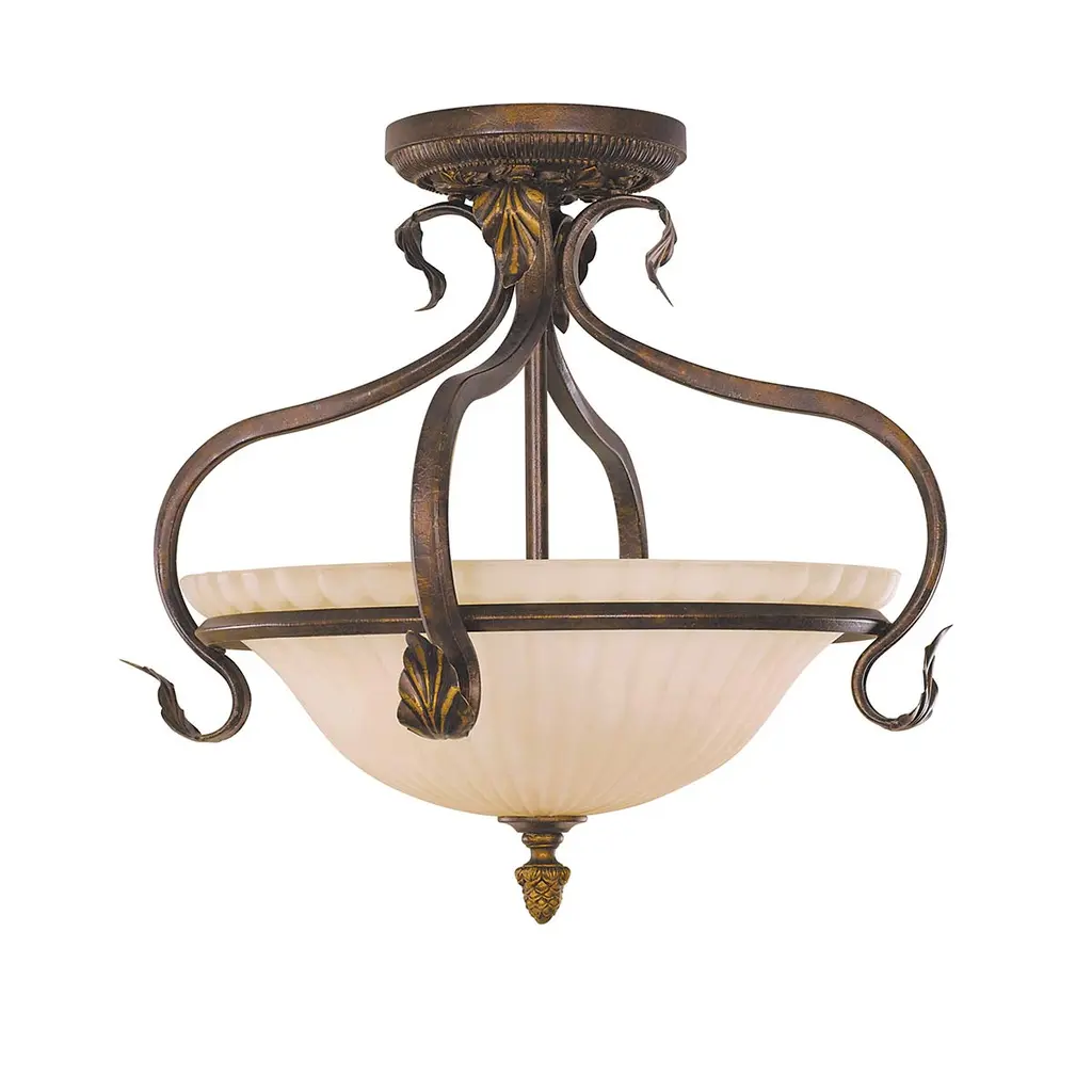 Plafonnier Sonoma Valley 3 lumières — Plafonniers Elstead Lighting