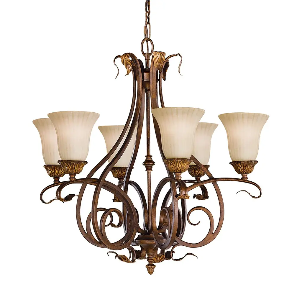 Lustre Sonoma Valley 6 lumières — Lustres Elstead Lighting