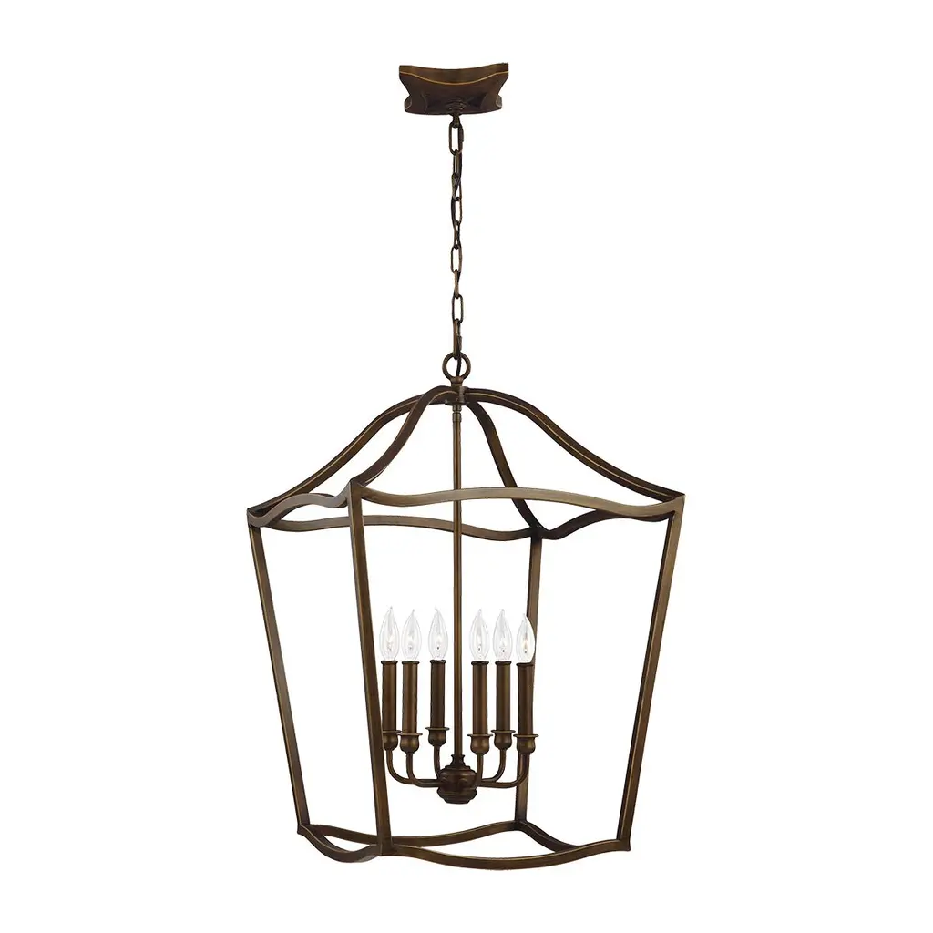 Suspension Yarmouth 6 lumières — Suspensions Elstead Lighting