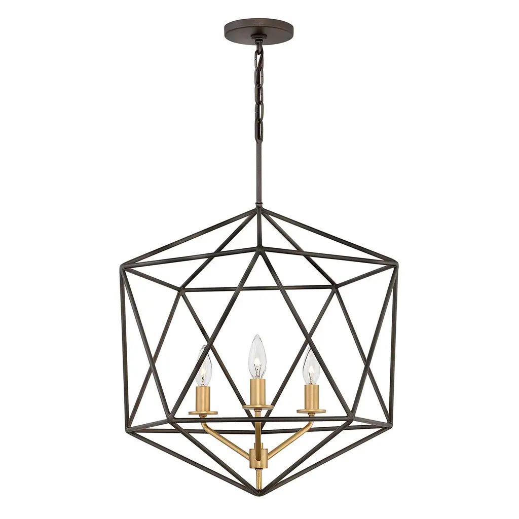 Suspension Astrid 3 lumières — Suspensions Hinkley · Elstead