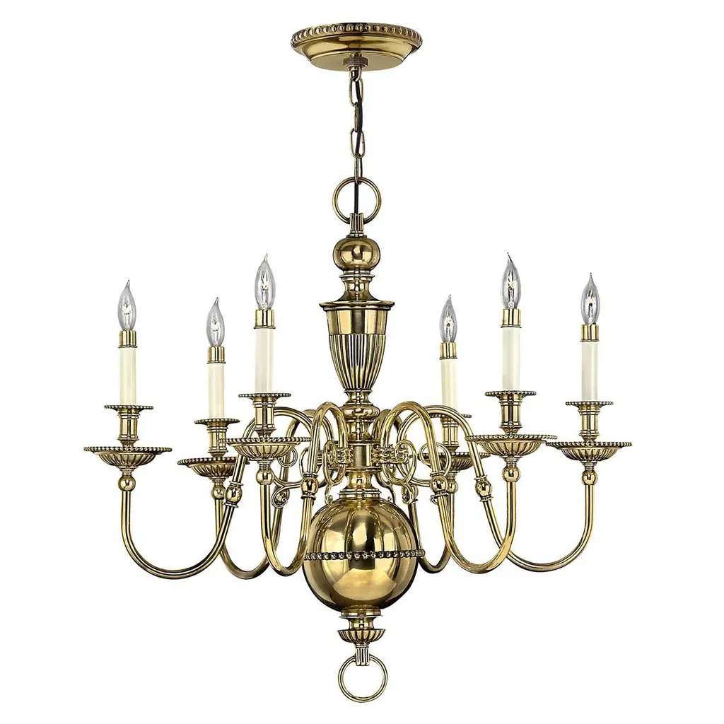 Lustre Cambridge 6 lumières — Lustres Hinkley · Elstead