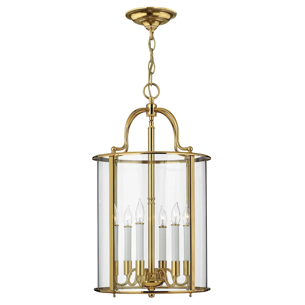 Suspension Gentry 6 lumières — Suspensions Hinkley · Elstead