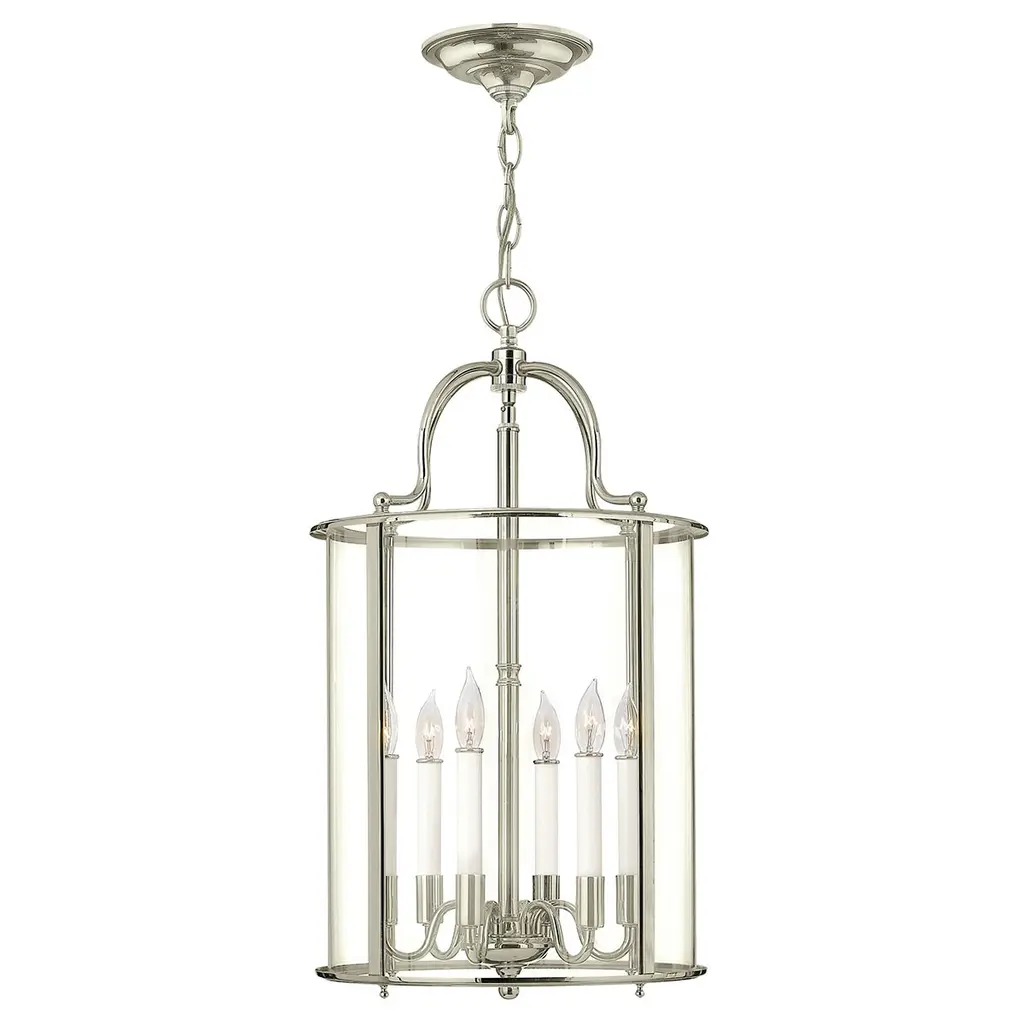 Suspension Gentry 6 lumières — Suspensions Hinkley · Elstead
