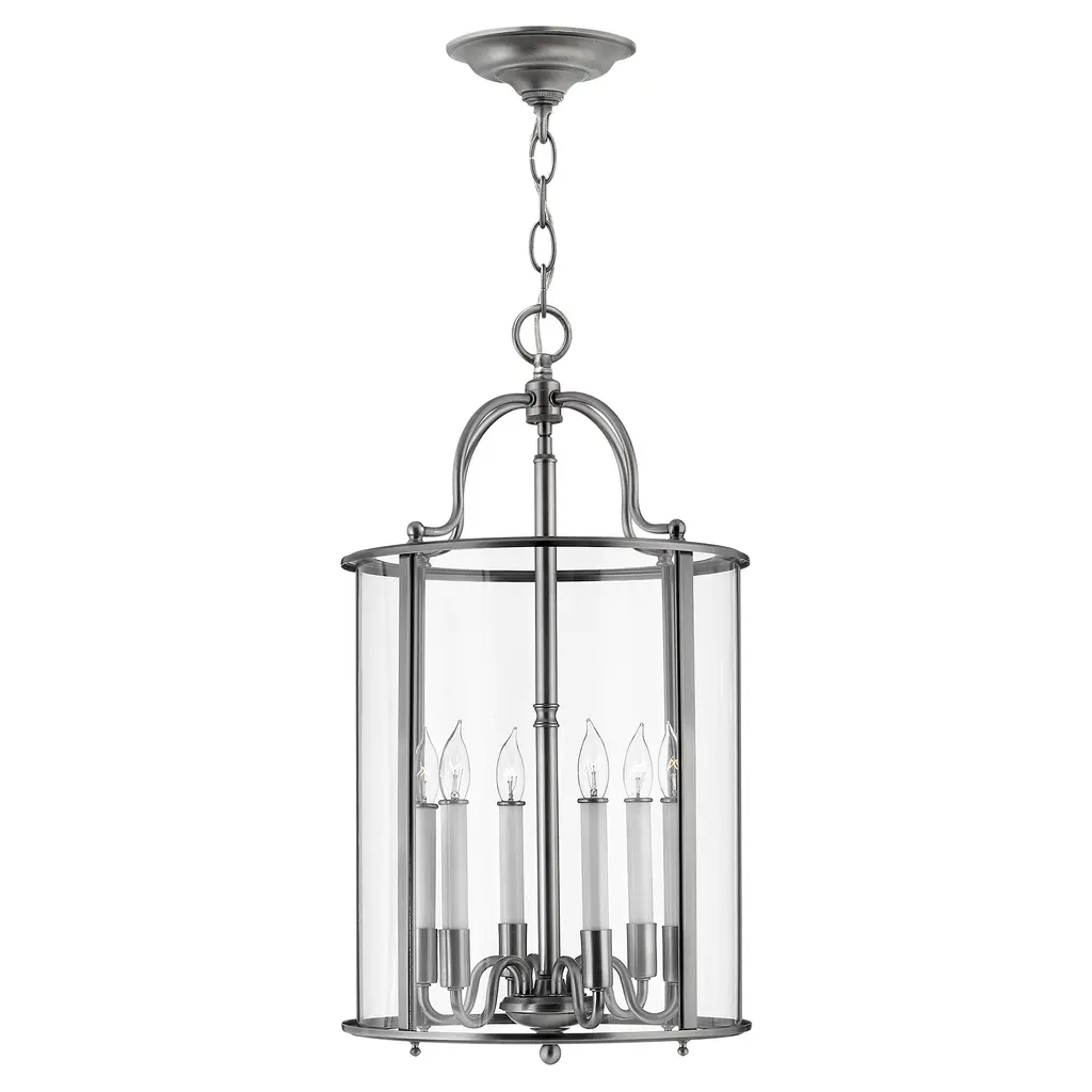 Suspension Gentry 6 lumières — Suspensions Hinkley · Elstead