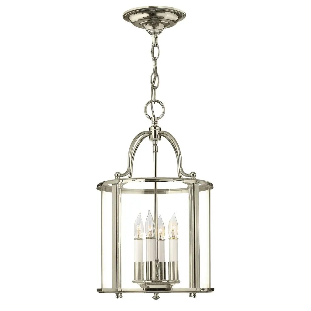 Suspension Gentry 4 lumières — Suspensions Hinkley · Elstead