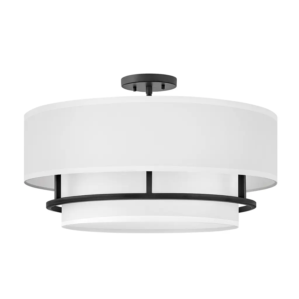 Suspension Graham 4 lumières — Suspensions Hinkley · Elstead