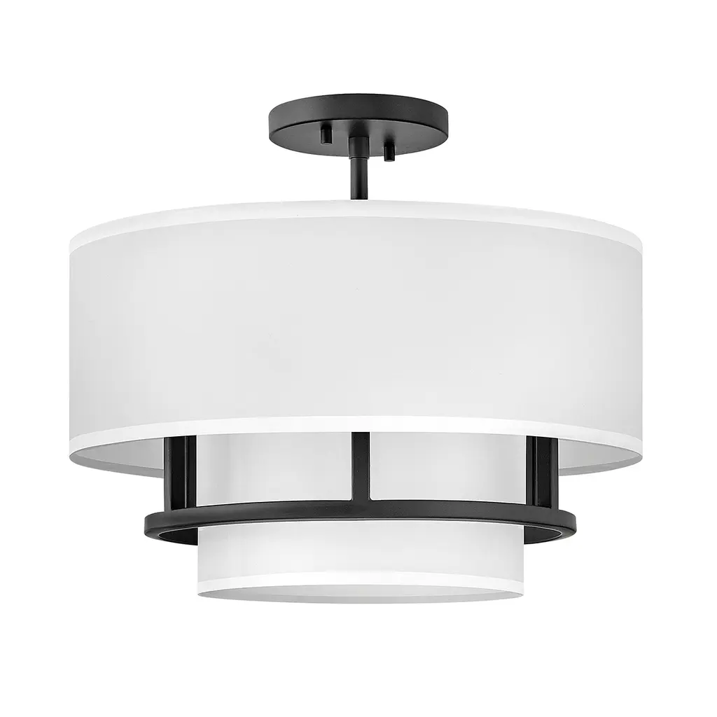 Suspension Graham 3 lumières — Suspensions Hinkley · Elstead
