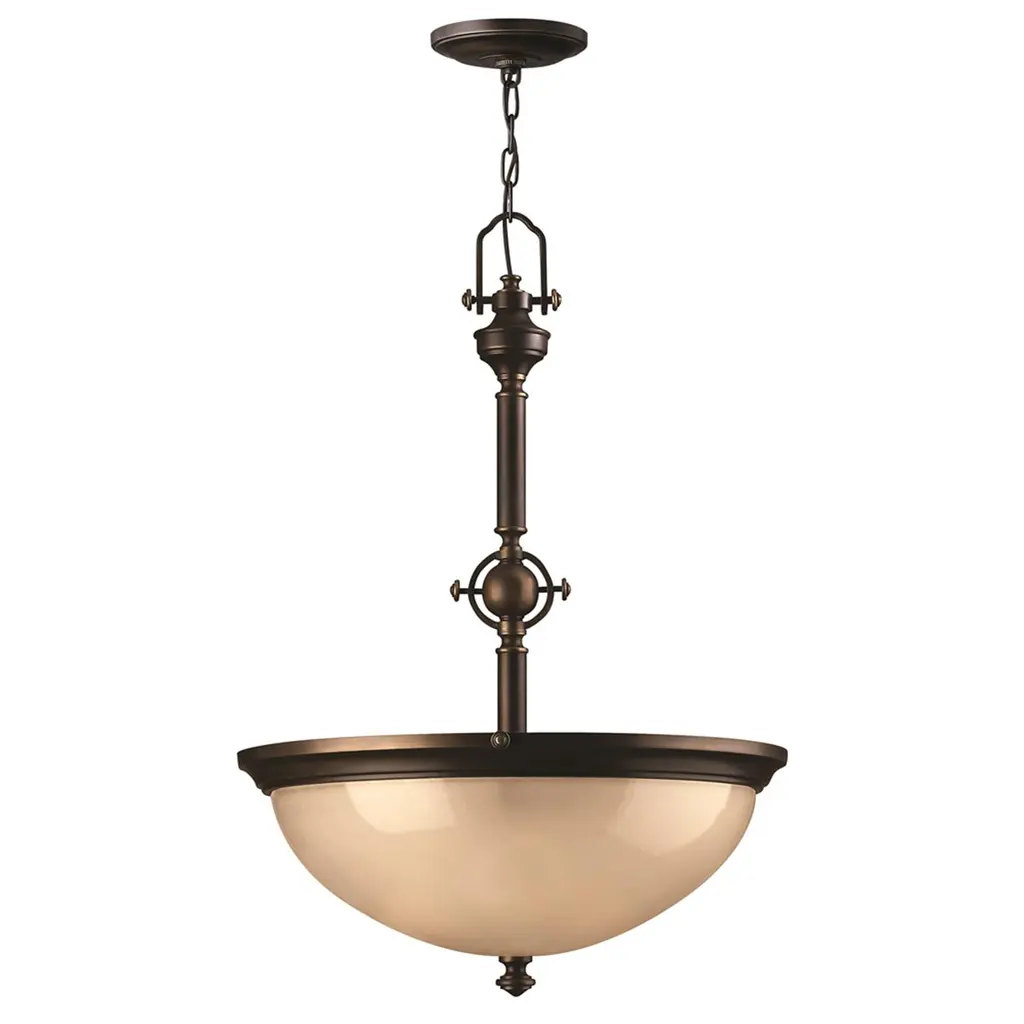 Suspension Mayflower 3 lumières — Suspensions Hinkley · Elstead