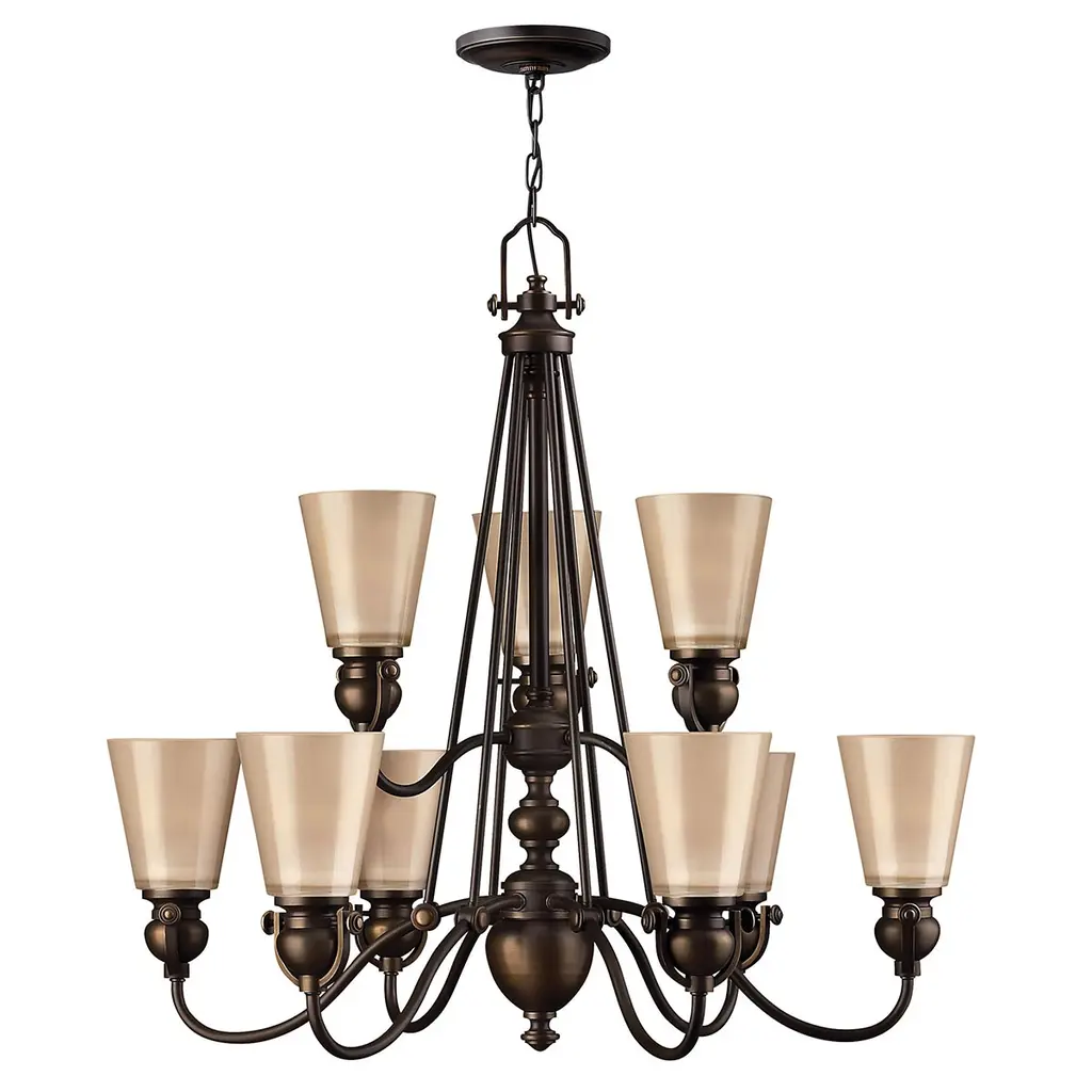 Lustre Mayflower 9 lumières — Lustres Hinkley · Elstead