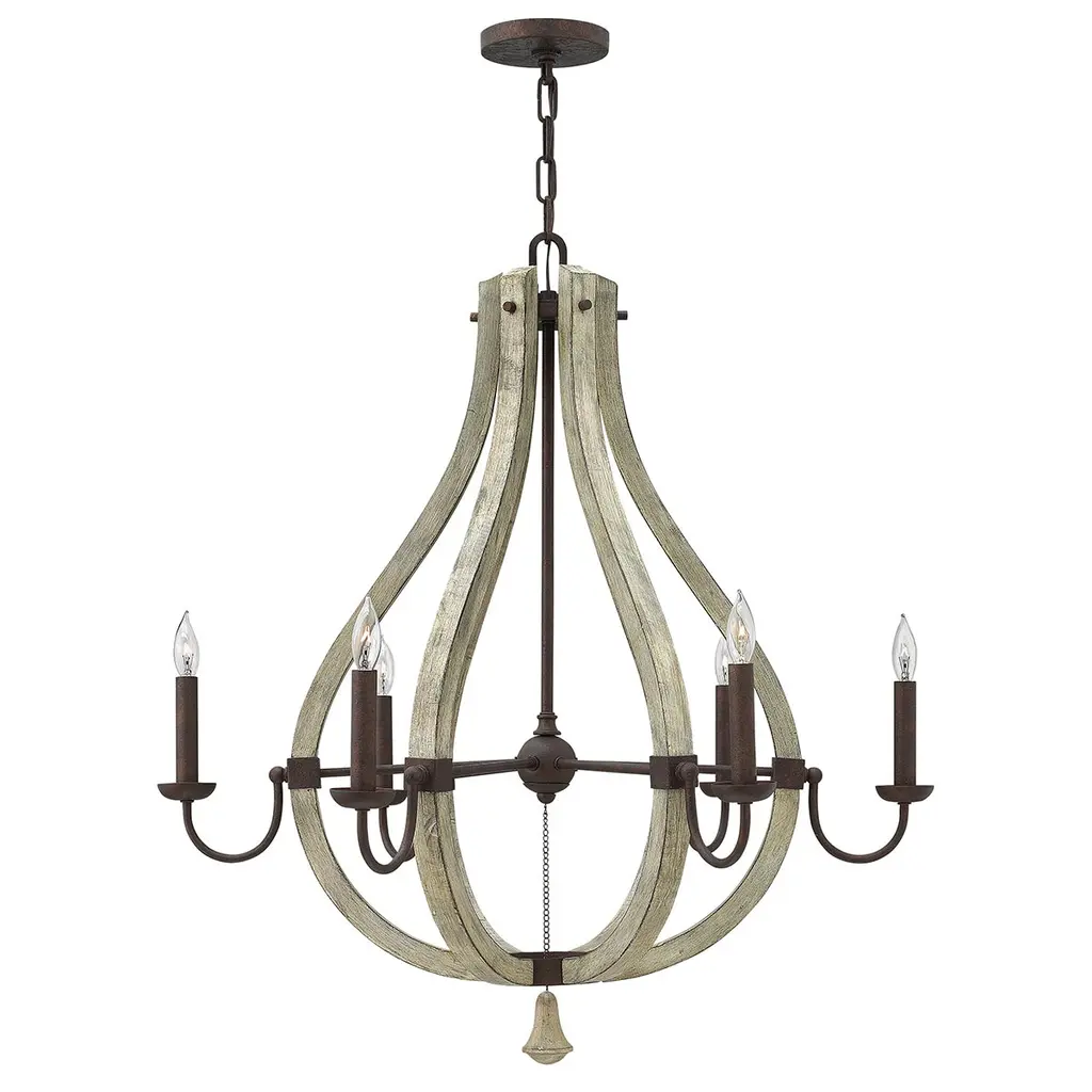 Lustre Middlefield 6 lumières — Lustres Hinkley · Elstead