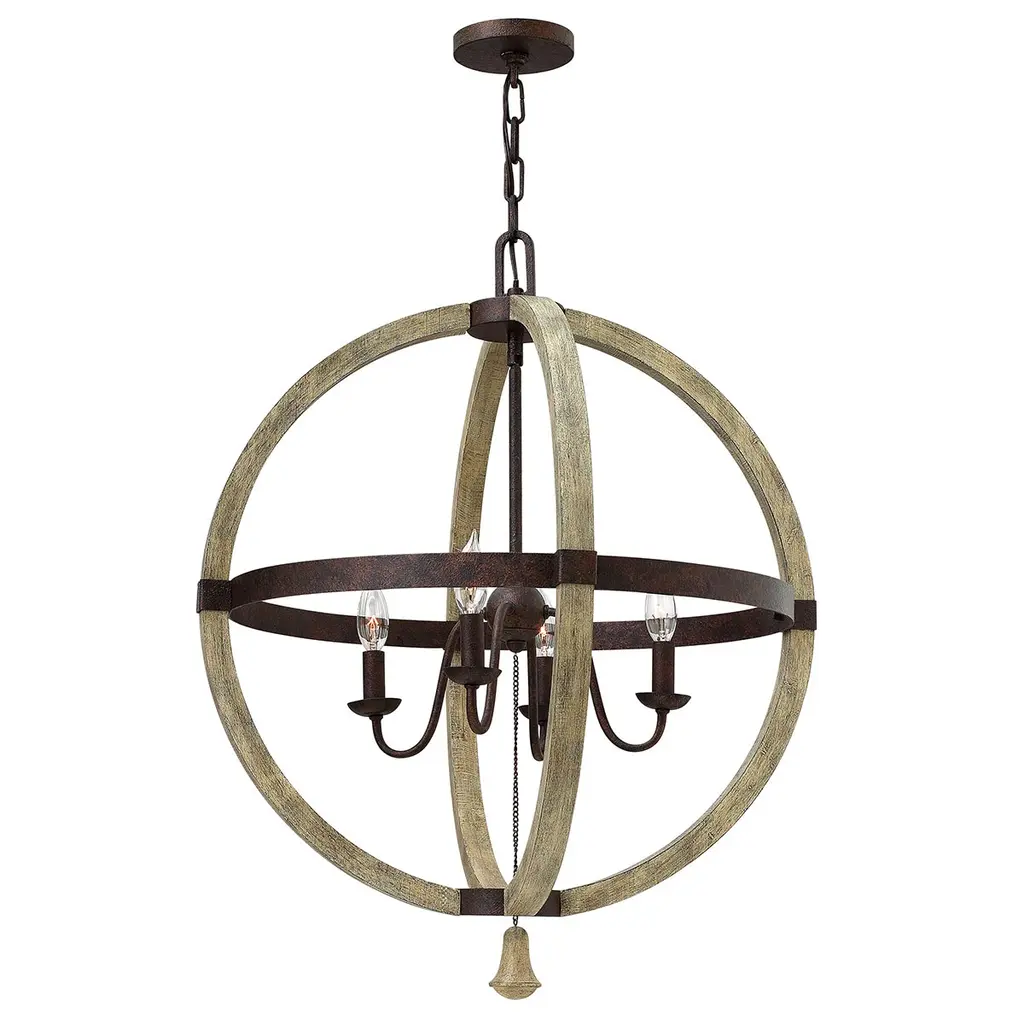 Lustre Middlefield 4 lumières — Lustres Hinkley · Elstead