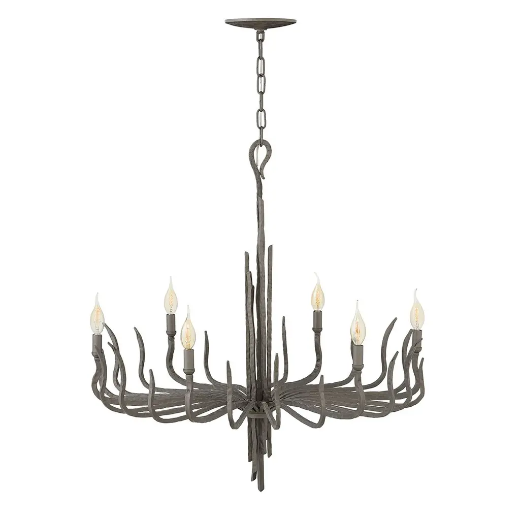 Lustre Spyre 6 lumières — Lustres Hinkley · Elstead