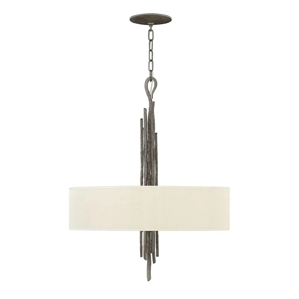 Suspension Spyre 6 lumières — Suspensions Hinkley · Elstead