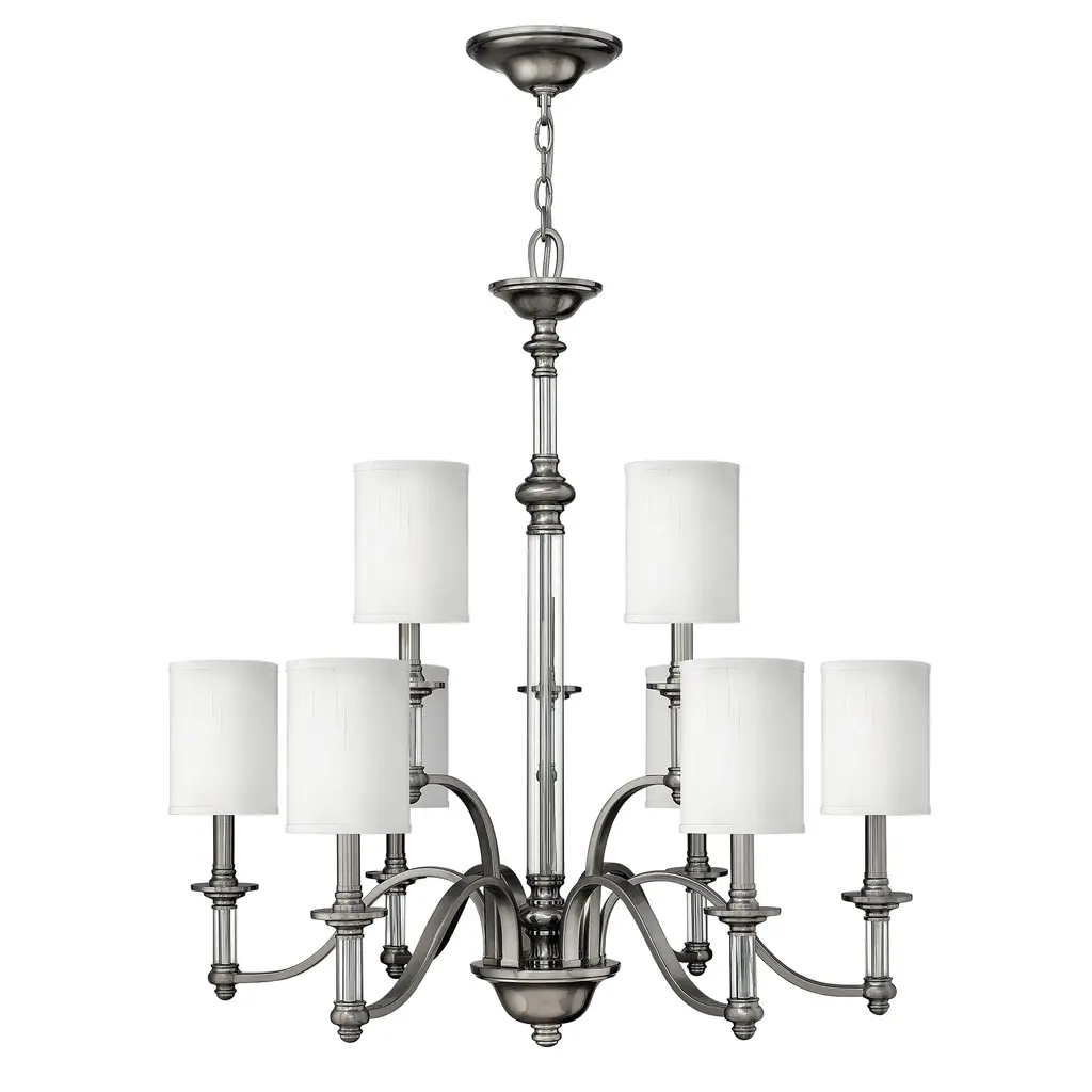 Lustre Sussex 9 lumières — Lustres Hinkley · Elstead