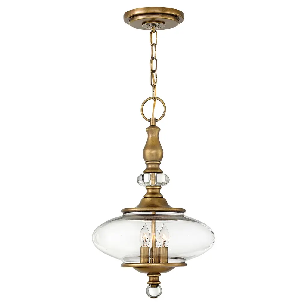 Suspension Wexley 3 lumières — Suspensions Hinkley · Elstead